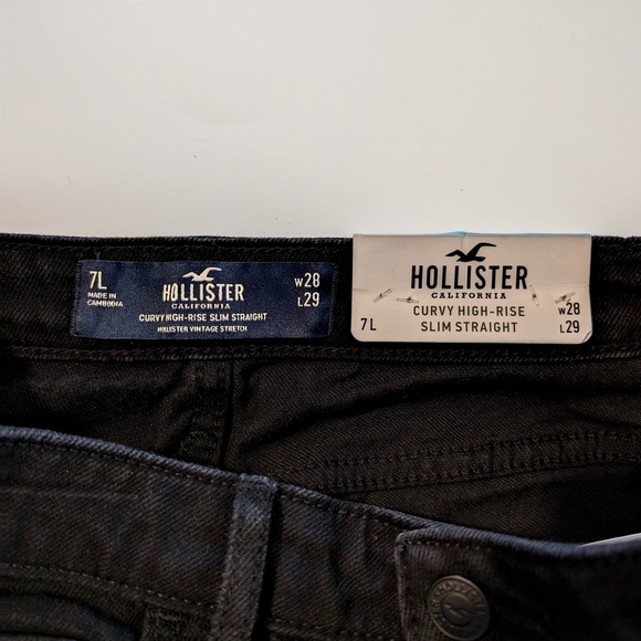 Hollister Women's Curvy High-rise Slim Straight Jeans ~ Size 7L 28x29 - Picture 6 of 8
